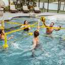 CROSSNET H2O Volleyball Pool Game - Four Square Net - Quick Assemble & Portable - Perfect Pool Toys for All Families W/Accessories