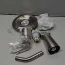 Delta Foundations 13 Series 2-Spray Bathtub and Shower Faucet Set, Brushed Nickel Shower Head and Handle Set, Valve Trim Kit, Stainless BT13410-SS (Valve Not Included)