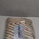 Collive Modern Geometric Easy Jute Outdoor Rug for Porch, 3x5 Washable Entryway Rug Non-Slip Woven Kitchen Carpet, Farmhouse Nautral Indoor Door Mats for Bedroom Backyard Front Decor (Black and Nature/Geometric)