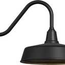 JOESA Extra Large 21" Gooseneck Outdoor Barn Light Dusk with Dawn - Farmhouse Style Classic Exterior Light Fixture, Perfect Porch and House Lighting Choice - 1-Pack