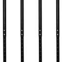 QLLY Adjustable Metal Table Leg, 24-40 inch, 60-100cm, Home Office DIY Desk Leg, Furniture Leg Set (4, Black)