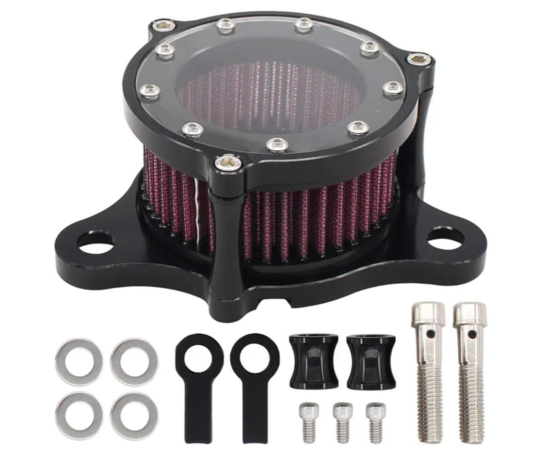 NewYall Air Cleaner Intake Filter System Kit for Harley-Davidson Forty Eight Sportster XL883 XL883N XL883R XL883P XL1200 XL1200L XL1200X XL883P Iron 883 Seventy Two Billet Aluminum CNC