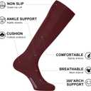 FITRELL 2/3 Pack Soccer Socks Baseball Softball For Youth Kids Boys Girls, Over-The-Calf Football Socks for Adult Men Women (Maroon, Medium)