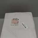 PULOTE 100PCS Pink Plastic Plates - Heavy Duty Pink and Gold Disposable for Party, Wedding, Valentines & Valentines Day, Include 50 Each (Dinner & Dessert) Plates