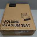 Sheenive Stadium Seats for Bleachers with Back Support, Bleacher Seats with Backs and Cushion Wide, Padded Portable Folding Comfort Stadium Chair with Shoulder Strap for Football Baseball Games, 17.1 inches x 13.5 inches x 16.5 inches