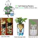 ORIMERC 150 feet 1/4 inch Self Watering Capillary Wick Cord Vacation Plant Sitter Hydroponic Wicking Self-Watering Planter Pot Automatic Water System Device Potted Violet Auto Seedling Waterer Rope