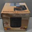 CHEFMAN 2 Qt Mini Air Fryer  Digital Space-Saving Compact Air Fryer with Nonstick and Dishwasher Safe Basket, Quick & Easy Meals in Minutes, Features Digital Timer and Shake Reminder  Black