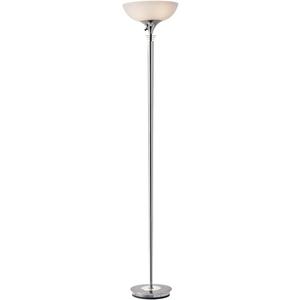 Adesso 5120-22 Metropolis 300W Torchiere, Floor Lamp, Chrome Finish
