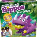 Hasbro Gaming Hungry Hungry Hippos Dino Edition Board Game, Pre-School Game for Ages 4 and Up; for 2 to 4 Players Medium