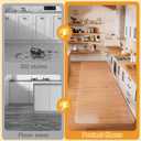 Clear Runner Rug 3'x10' for Hallway Non Slip Waterproof Vinyl Carpet Protector, Plastic Floor Mat Runner for Kitchen, Entryway, Laundry, Indoor Outdoor High Traffic Areas