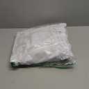 LIBERECOO Round Vinyl Fitted Tablecloth with Flannel Backing Elastic Edge Table Cover Waterproof Stain-Resistant Wipeable Tablecloths Fits 45-56" Round Tables (White)