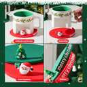 14 oz Mug Coffee Christmas Santa Ceramic Cup with 3D Silicone Coasters, Microwave safe for hot and cold drinks Perfect Birthday Christmas Choice For Children Friend Parent Sibling (Santa Claus)