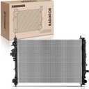 A-Premium Engine Coolant Radiator Assembly Compatible with Chevrolet Malibu 2016-2019 & Buick LaCrosse 2018-2019, 1.8L 2.5L