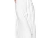 Women Transformer Hi Low Evening Long Prom Dress Halter Convertible Multi Way Spaghetti Strap Wedding Cocktail Maxi Gown (White, S)