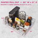 HOLDN STORAGE Pull Out Cabinet Organizer, Slide Out Drawer for Kitchen Cabinets & Pantry, Roll Out Shelf for Pots, Pans & Under Sink Storage, Heavy-Duty Full-Extension, 30" W x 21" D x 5" H