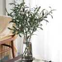 5 PCS 31.5" Artificial Olive Branch Olive Stem Artificial Branches Branchesfor Vase Tabletop Greenery Decor for Home Office Wedding Party