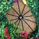 HyeFlora Artificial Faux Hanging Plants Flowers Basket for Summer Outdoor Outside Decoration, Fake Silk UV Sun Resistant Look Real Colorful Daisy Eucalyptus for Porch Home Patio Balcony Yard