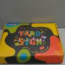 16 Pcs Happy Birthday Yard Sign with Stakes, Personalized Age Plastic Signs with LED Lights, 20 Number Stickers & Colorful Letters, Weatherproof Birthday Decorations for Indoor & Outdoor Lawn