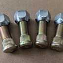 4pcs 1/2"-20 Wheel Stud 116-1696 with Lug Nuts Replacement for Toro Exmark Aerators Staris Lazer Z E S X Staris Lawn Mower