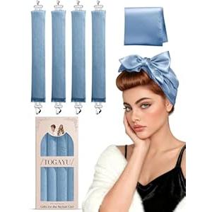 Togayu Heatless Curls Overnight Set  umbo Velvet Hair Rollers to Sleep In, NoDamage Flexi Rods for Beautiful