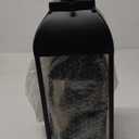 Lanterns Decorative Outdoor Indoor, Black Metal Outdoor Lanterns, 17'' 13'' Set of 2 Modern Farmhouse Candle Lantern Halloween Lanterns Centerpieces for Home, Wedding, Patio, Porch, Mantel