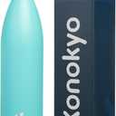 Insulated Water Bottles,25 oz Double Wall Stainless Steel Vacumm Metal Flask for Sports Travel,Turquoise