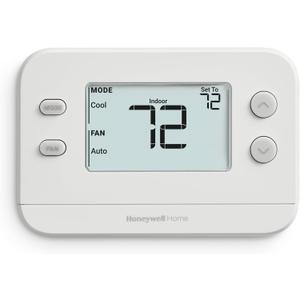 New! Honeywell Home Non-Programmable Thermostat, Single-Stage, 1 Heat/1 Cool Compatibility, X1N, White