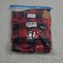 ASENKU Dog Winter Coat, Fleece Doggie Jacket Plaid Reversible Vest Waterproof Windproof Cold Weather Clothes for Small Medium Large Dogs(Red, M)