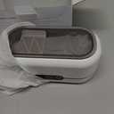 Ultrasonic Jewelry Cleaner, 48KHz Ultrasonic Cleaner Machine for Jewelry, Eyeglasses, Rings, Watch Strap, Dentures-Dual Cleaning Modes, 304 Stainless Steel Tank (White)