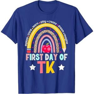 First Day of TK Teacher Transitional Kindergarten Student T-Shirt. Kids 6