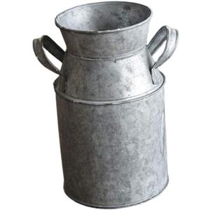 YARNOW Vintage Flower Bucket 7.28X4.33In Iron Plant Container Rustic Galvanized Tin Floral Pot with Handle for Home D Cor and Succulent Arrangement