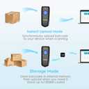 NADAMOO 1D Wireless Barcode Scanner Compatible with Bluetooth, with Charging Dock, Portable USB Bar Code Scanner for Inventory, 2.4G Wireless & Wired Barcode Reader for Tablet iPhone iPad Android iOS