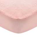 Flannel Crib Sheet for Girl, 100% Cotton Flannel, Heavenly Soft Fitted Crib Sheet for Standard Crib (28" X 52") and Toddler Mattresses Warm, Pink