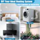 2 Set Dryer Vent Kit with Hose/duct Connector/wall Vents Cover, 4 Inch Dryer Vent Hose Through Wall Ducting Kit, Aluminum Ducting Tube Connector Soffit Vents for Ventilation, Air Circulatio