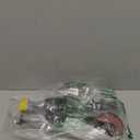 Universal Toilet Flusher Replacement Kit, Black Rubber Float Valve with 2-Inch Flapper, Adjustable, Quiet, Easy to Install Toilet Parts (1-Pack)