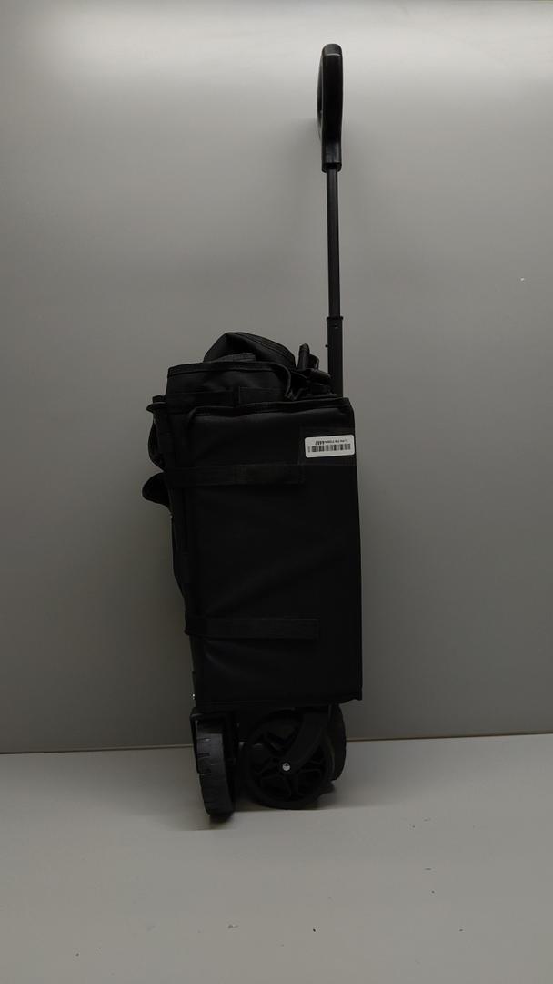 Collapsible Wagon Cart with Wheels Foldable - Folding Utility Heavy Duty Wagons Carts for Grocery Sports Garden Shopping Camping Wheelbarrows  17x28