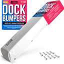 Boat Dock Bumper Guards, Marine-Grade Pads with Screws, for Dock Edge, Piling, Vertical Poles, Horizontal Deck, or Pier Fenders