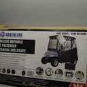 Greenline Eevelle USA Golf Cart Enclosure 2 Passenger Golf Car Cover Heavy Duty, 300D Waterproof DS (68" L x 40" W x 64" H) - Driving Enclosure - Bunker Sand