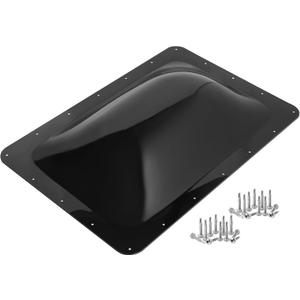 XMK RV Skylight Replacement,18"x26" Outer Dome Skylight Fits 14"x22" Openings, RV Skylight Cover for Camper Shower Roof Trailer Fifth Wheel Food Truck Motorhome, Impact Resistant, Black