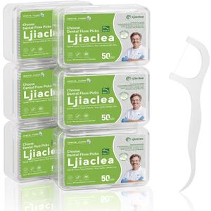 3 x Floss Picks 300 Count Dental Floss Sticks Gen 5 Bulk Tooth Picks Flossers with Travel Case Toothpicks for Family Restaurant Adults Teeth Cleaning