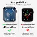 Delidigi for Apple Watch Band with Case 49mm 46mm 45mm 44mm 42mm,Rugged Shockproof Sport Strap with Clear PC Bumper Cover Compatible with Apple Watch Ultra 3 2 1 Series 11 10 9 8 7 6 5 4 SE 3 2 1
