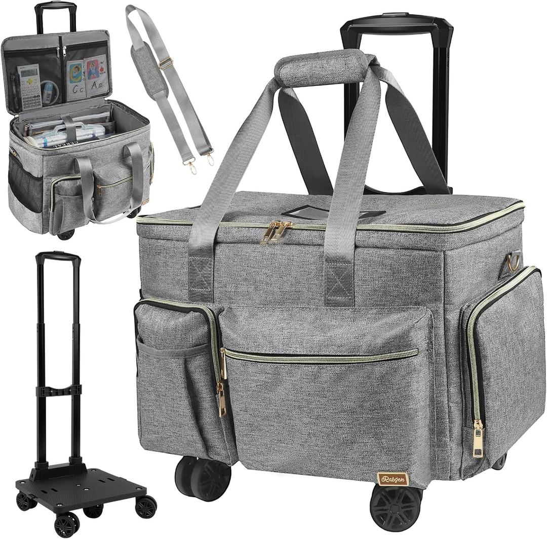 Laptop Tote Bag, Teacher Tote Bag for Women Work 15.6 inch Laptop Work Tote Bag Nurse Tote Bag, Insulated Pocket | With Cup Holder (Grey With Wheels)