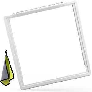 241969501 Refrigerator Compatible with Frigidaire Shelf Replacement Refrigerator Crisper Drawer Pan Cover Parts, 17-3/8" x 18-3/8"