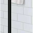 Command Bath Matte Black Towel Bar with Water Resistant Command Strips, Bathroom Organizer, 24 in Bar Length Holds up to 10 lbs