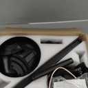 46" Black Ceiling Fans with Lights - Low Profile Ceiling Fan with Lights and Remote/APP, 5 Dual-Sided Blades, Reversible DC Motor, Modern Ceiling Fan for Indoor and Outdoor Use