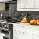 JOY DECOR 4 Pack Cabinet Handles, Gold Cabinet Pulls, 5 Inch Kitchen Closet Handles Square Drawer Pulls Stainless Steel Drawer Hardware, 128mm Hole Centers