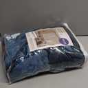 MIULEE Velvet Curtains Navy Blue Elegant Grommet Curtains Thermal Insulated Soundproof Room Darkening Curtains/Drapes for Classical Living Room Bedroom 52 x 84 Inch 2 Panels