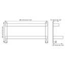 Chiunikoo 24 Inch Double Towel Bar for Bathroom with Hooks SUS 304 Stainless Steel Bath Towel Rack Wall Mounted White Finished