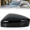 Door Side Rearview Mirror Cap Cover For Mazda CX-5 CX5 2017-2021 Lid House Case Shell Black Left