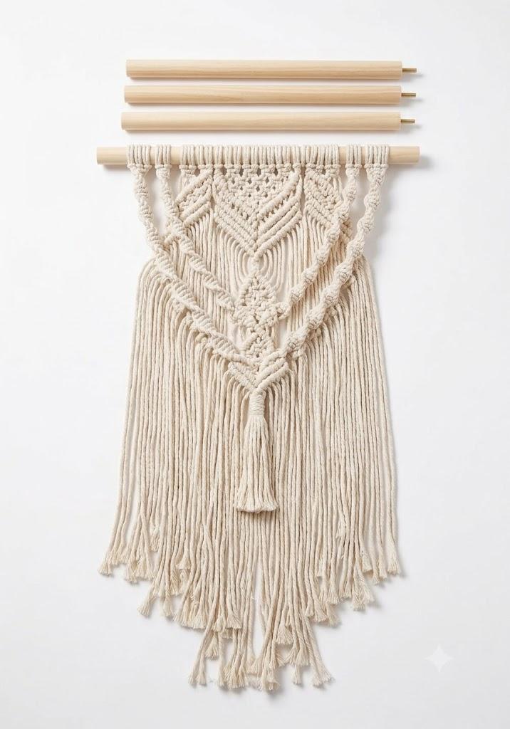DIY Macramé Wall Hanging Kit – Beginner-Friendly Craft Project for Home Decor